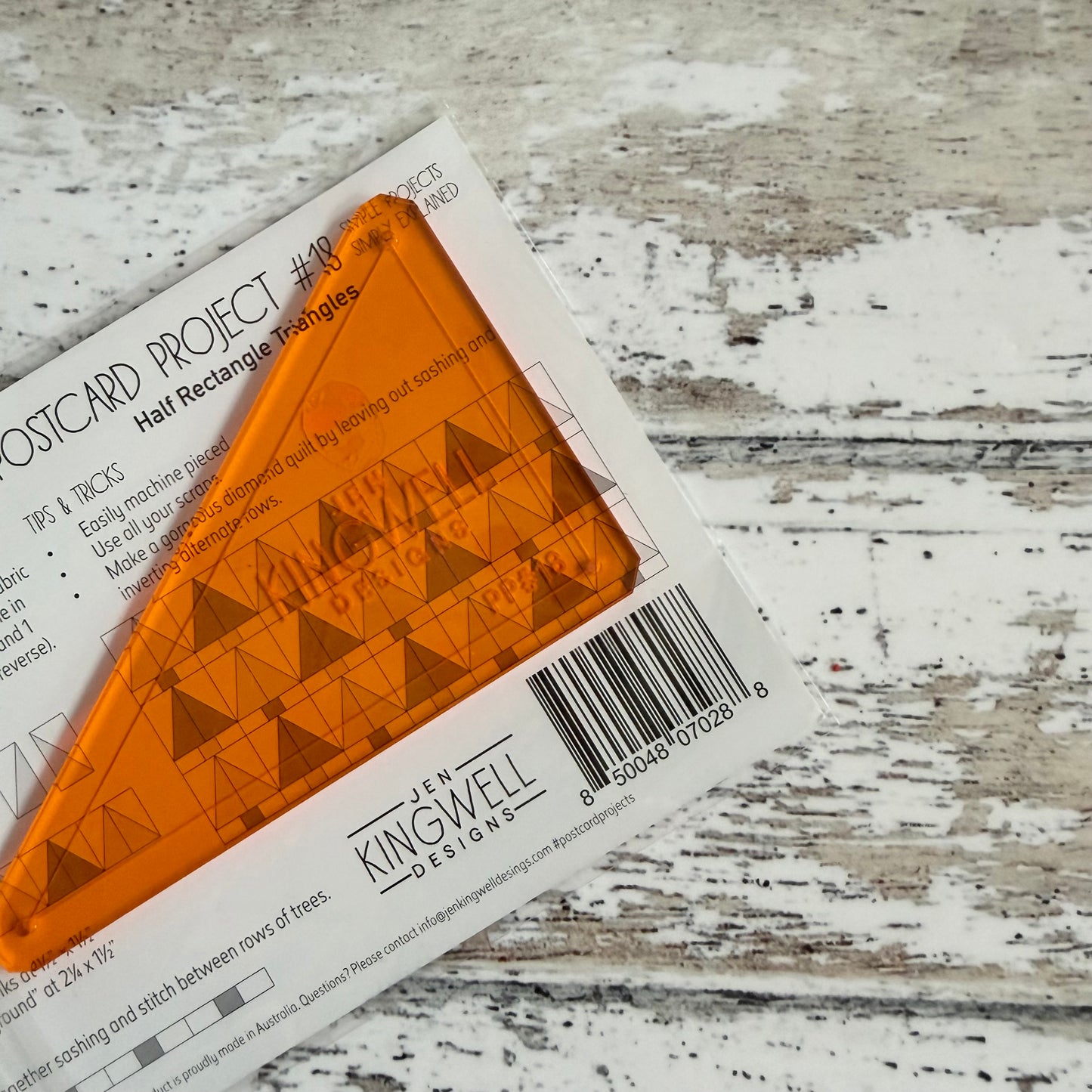 Jen Kingwell Postcard Project #18 - Half Rectangle Triangles