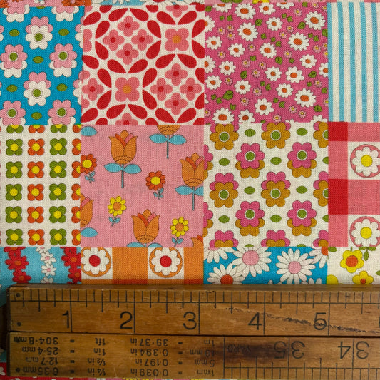 Flower Days - Pinky Red Cheater Print