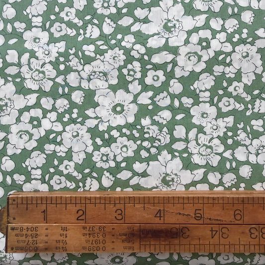 Bespoke Liberty Tana Lawn - Green Betsy Boo