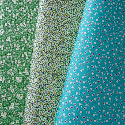 Aunt Grace Goes Scrappy by Judie Rothermel for Marcus Fabrics - Tulips - Aqua