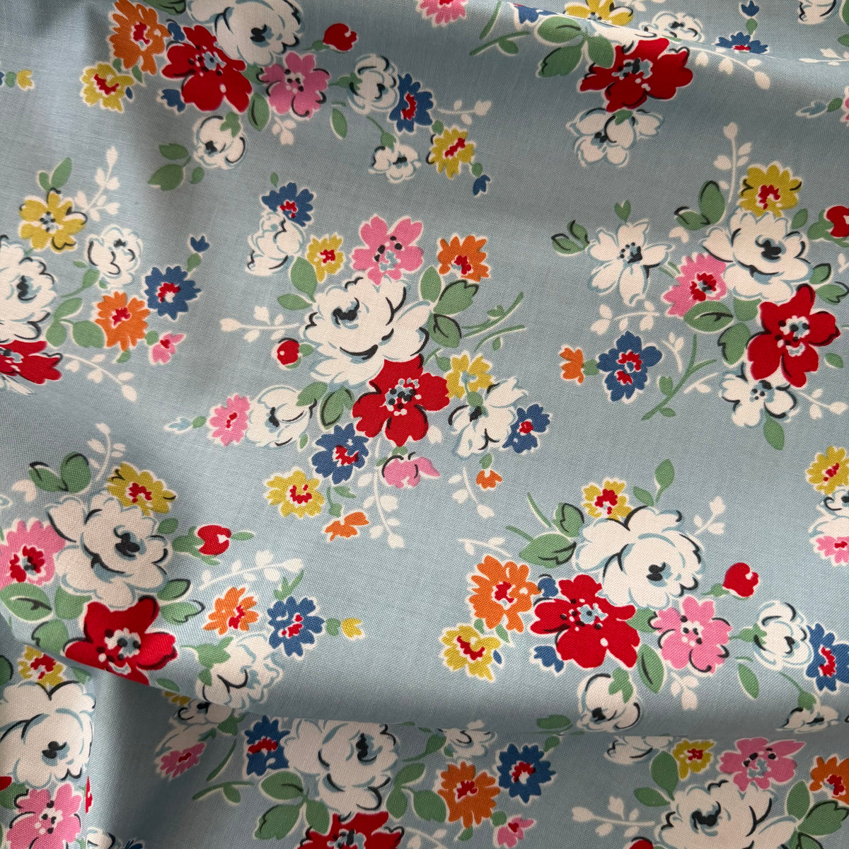 Clifton Rose in Blue - Cath Kidston Signature Collection for Riley Blake
