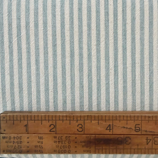 Gray / Green Stripe - Cotton Yarn Dyed Cloth