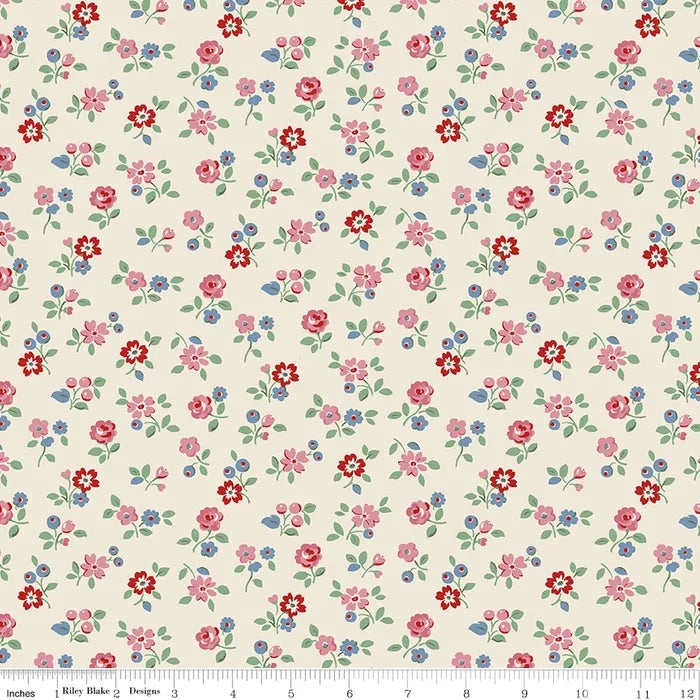 Arlington Ditsy in Cream - Cath Kidston Signature Collection for Riley Blake