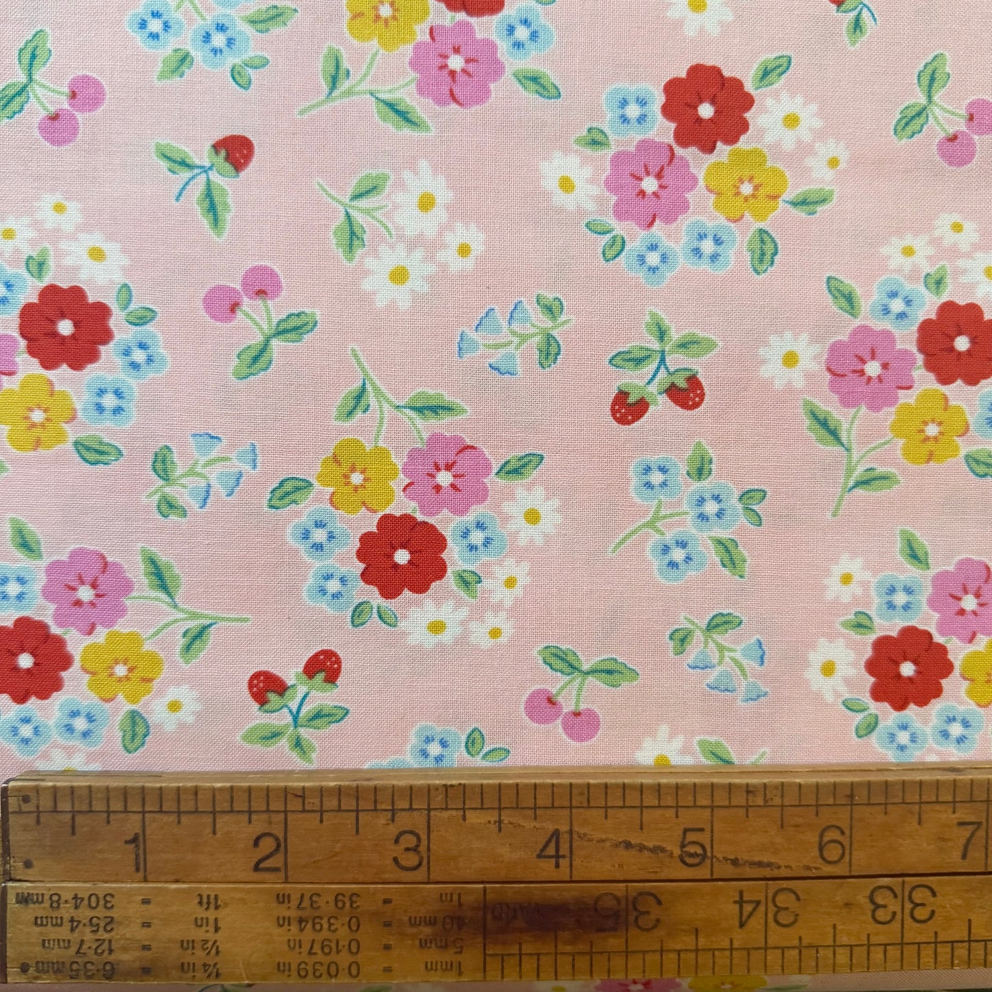 Pink - Bluebells & Buttercups by Poppie Cotton