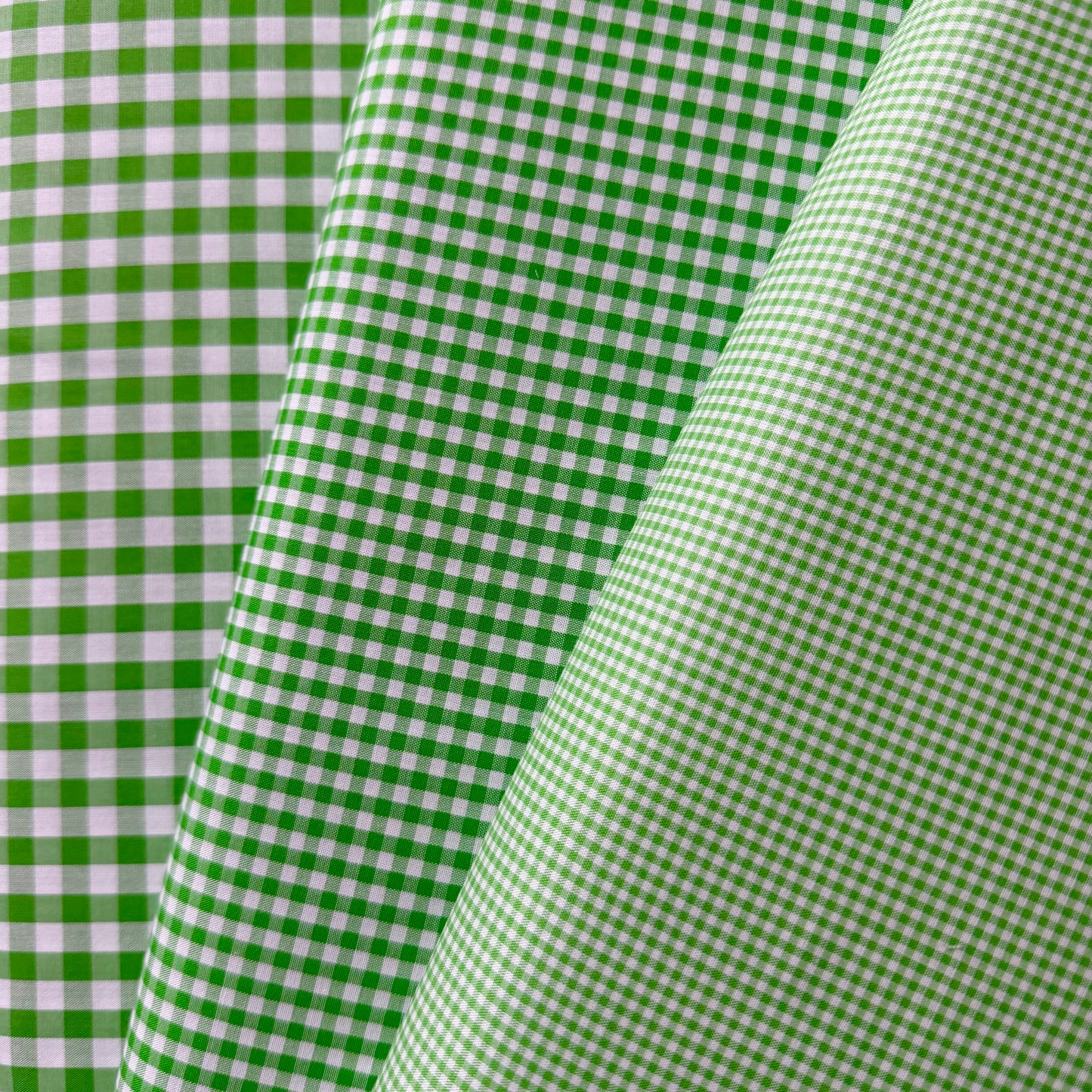 Green 1/16” Japanese Gingham