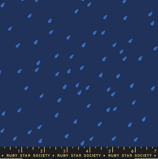 Water Drops in Navy - Ruby Star Society