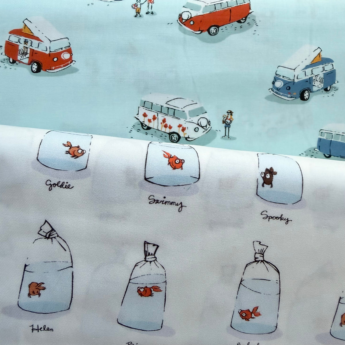 Heather Ross Favorites - Goldfishes in Bags