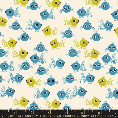 Animal Animal - Goldfish in Vintage Blue - Ruby Star Society