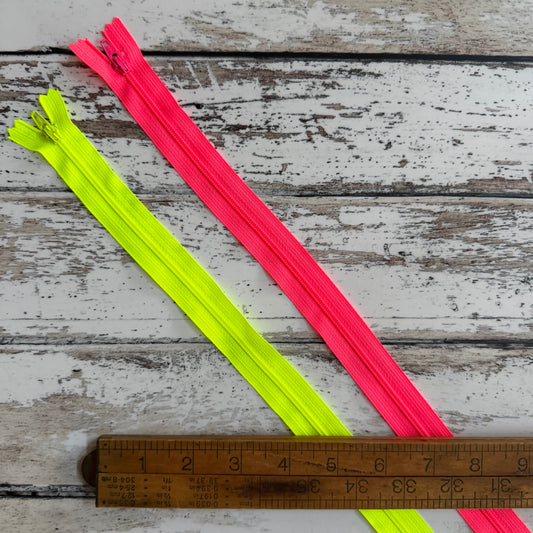 Neon Zipper - Yellow - 20” YKK