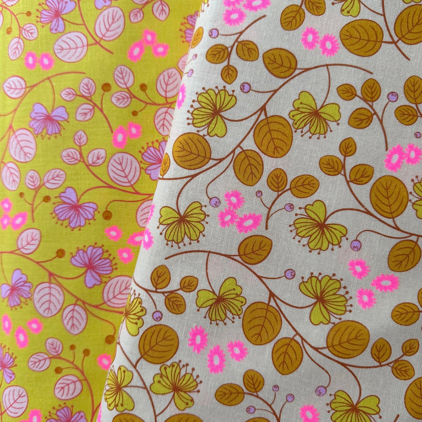 Caper Floral in Parchment - Lofi Linen - Ruby Star Society