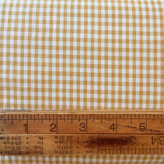 Golden 1/8th “ Yarn Dyed Japanese Gingham