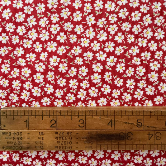 Aunt Grace Loves U by Judie Rothermel for Marcus Fabrics - Packed Flowers in Red