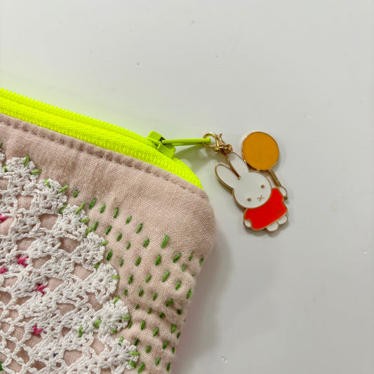 Miffy with Balloon Zipper Charm