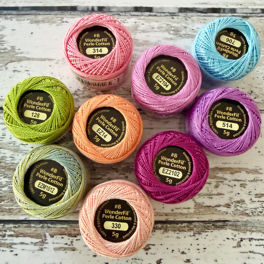Wonderfil Perle 8 Thread - EZM1012 Variegated Everglades