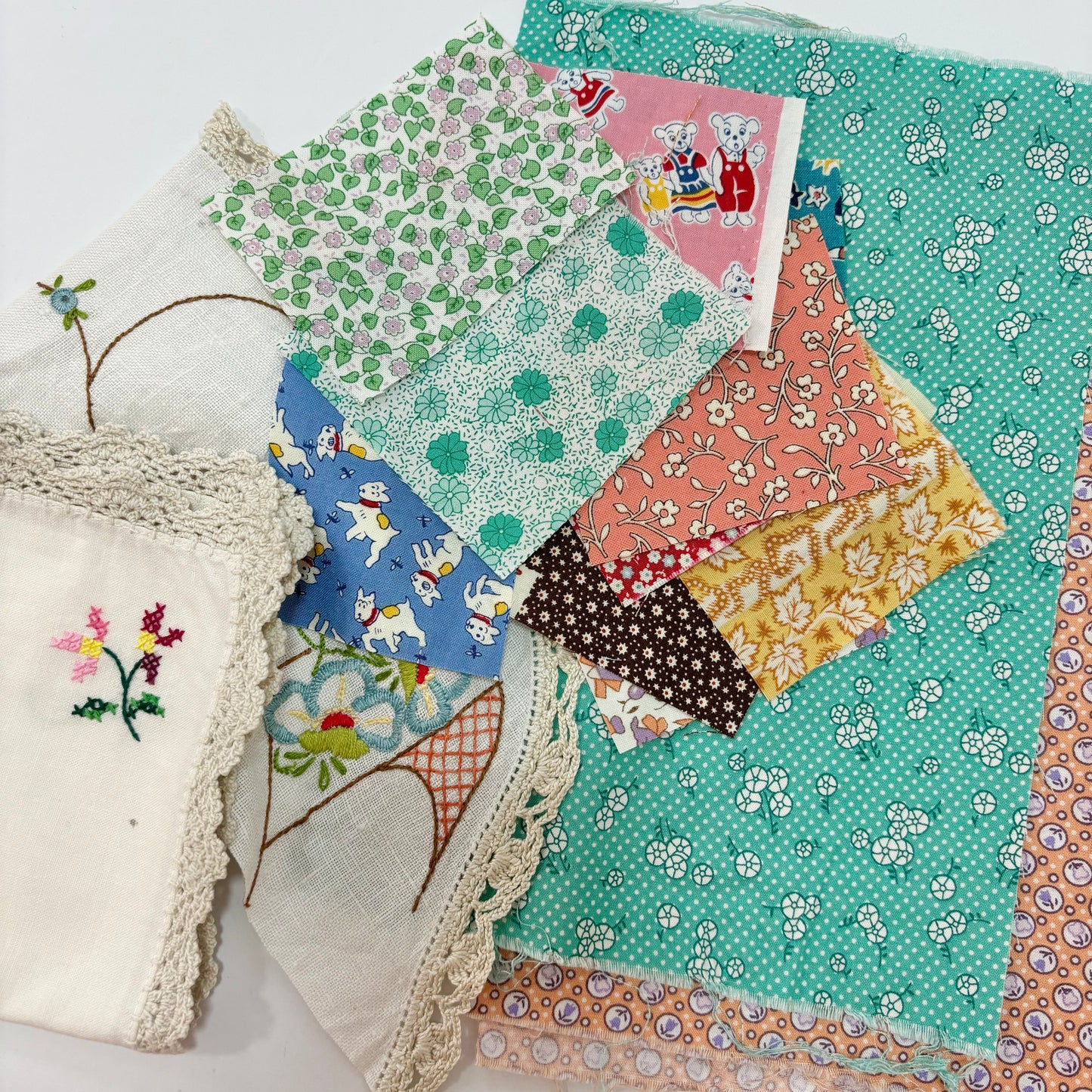 Vintage Pack for scrappy zipper pouches.