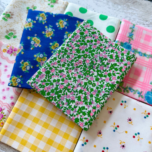 Vintage Fabric Bundle - Brights