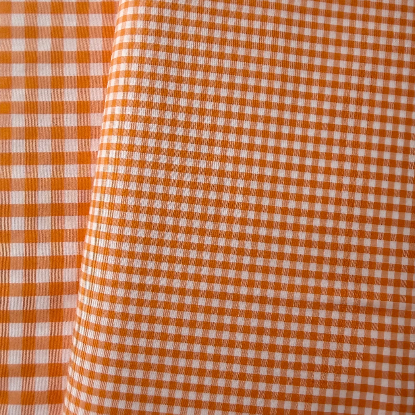 Orange 1/4” Japanese Gingham