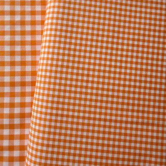 Orange 1/8” Japanese Gingham