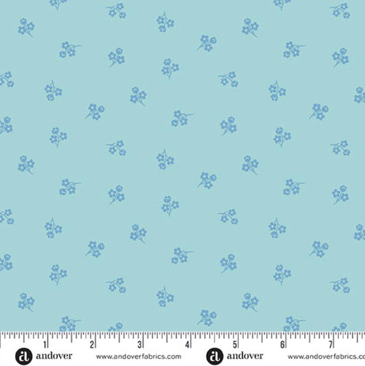 Picking Daisies in Blue by Andover Fabrics