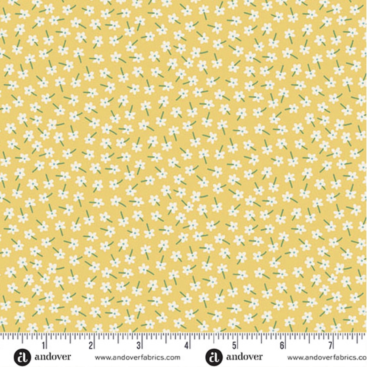 Flower Girl in Chartreuse by Kim Schaefer for Andover