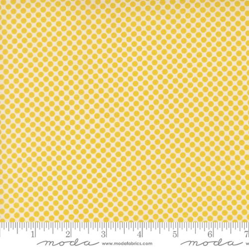 Crammed Dots in Citrine - Gathered Bonbons - Moda