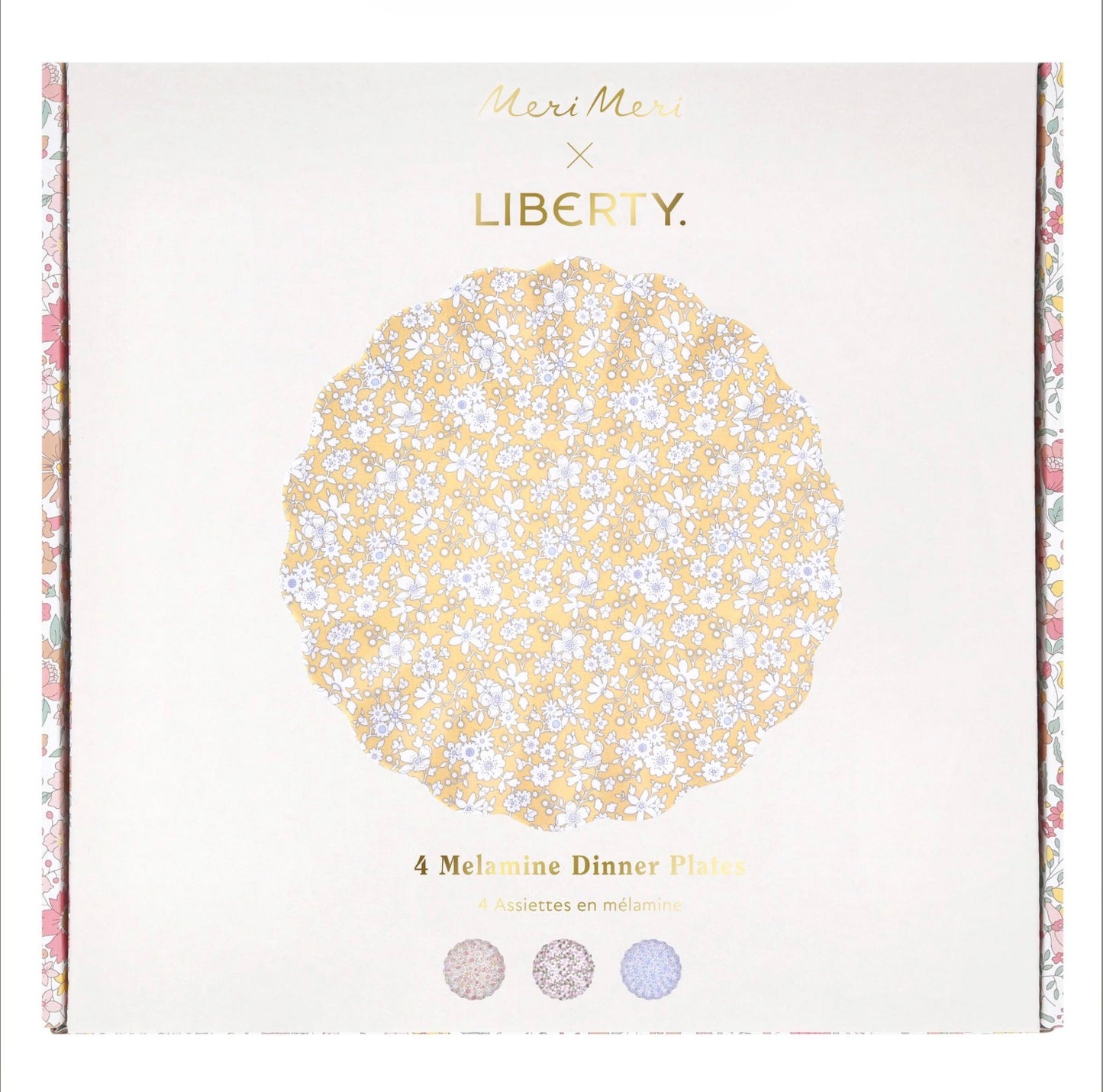 Meri Meri x Liberty Mixed Set of Reusable Large Plates