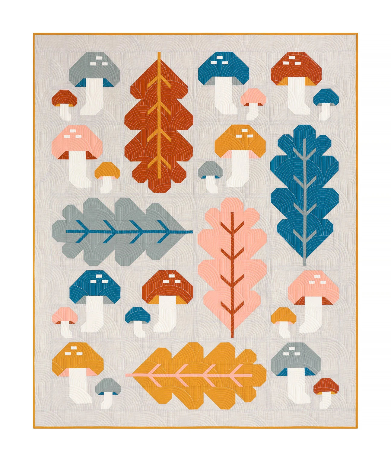 Forest Fungi by Pen and Paper Patterns
