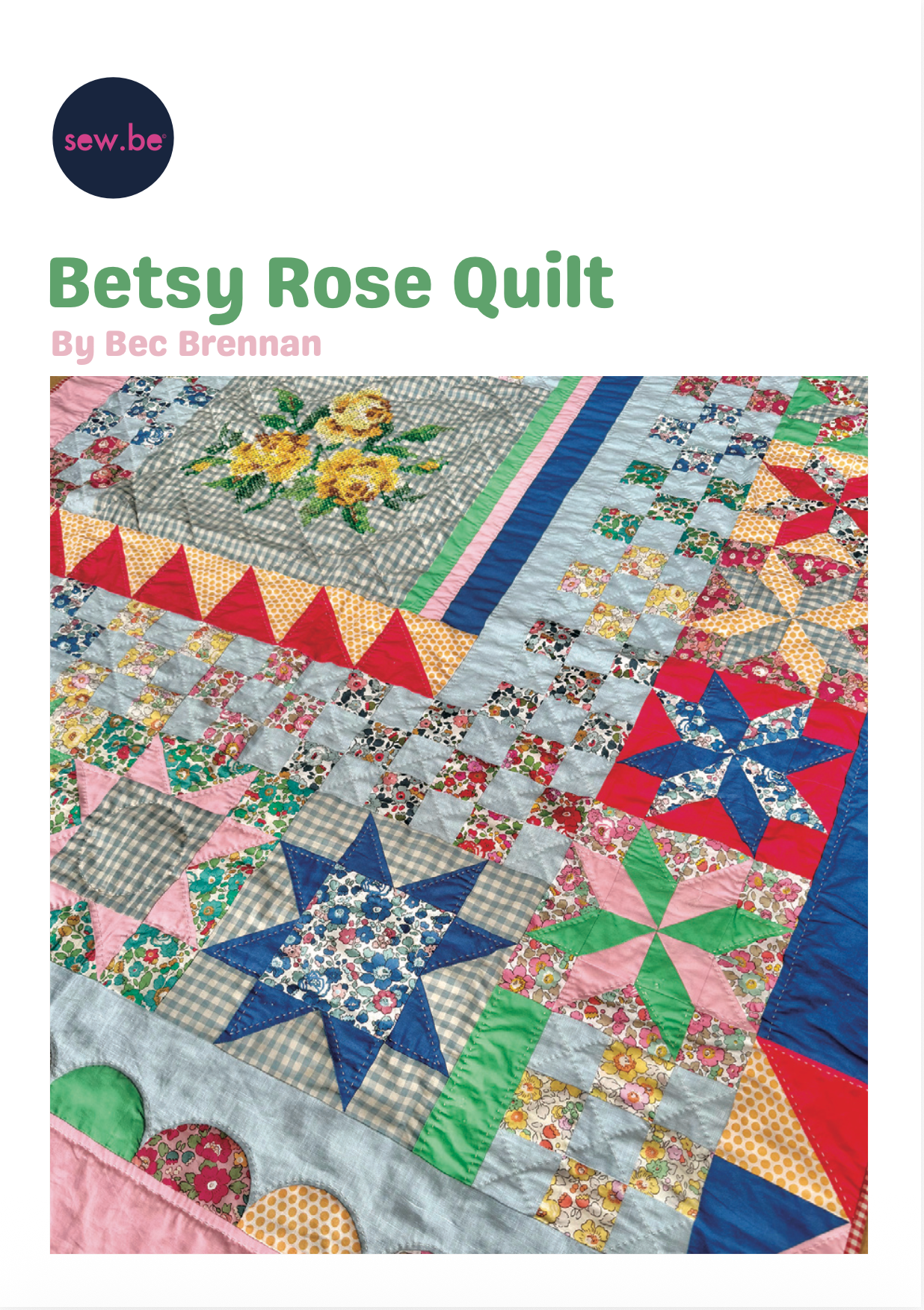 Betsy Rose Quilt  (Digital Download - A4 PDF)