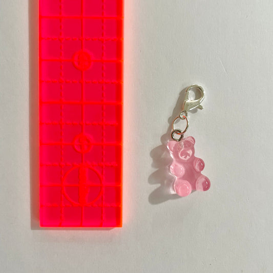 Light Pink Gummy Bear Zipper Charm