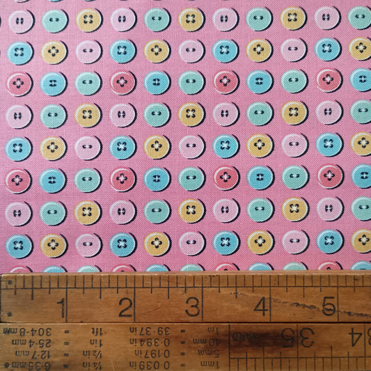 Granny’s Sewing Room - Button Collection in Pink
