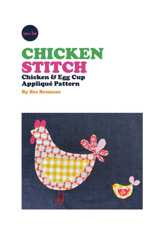 Chicken Stitch Appliqué Only (Digital Download - A4 PDF)