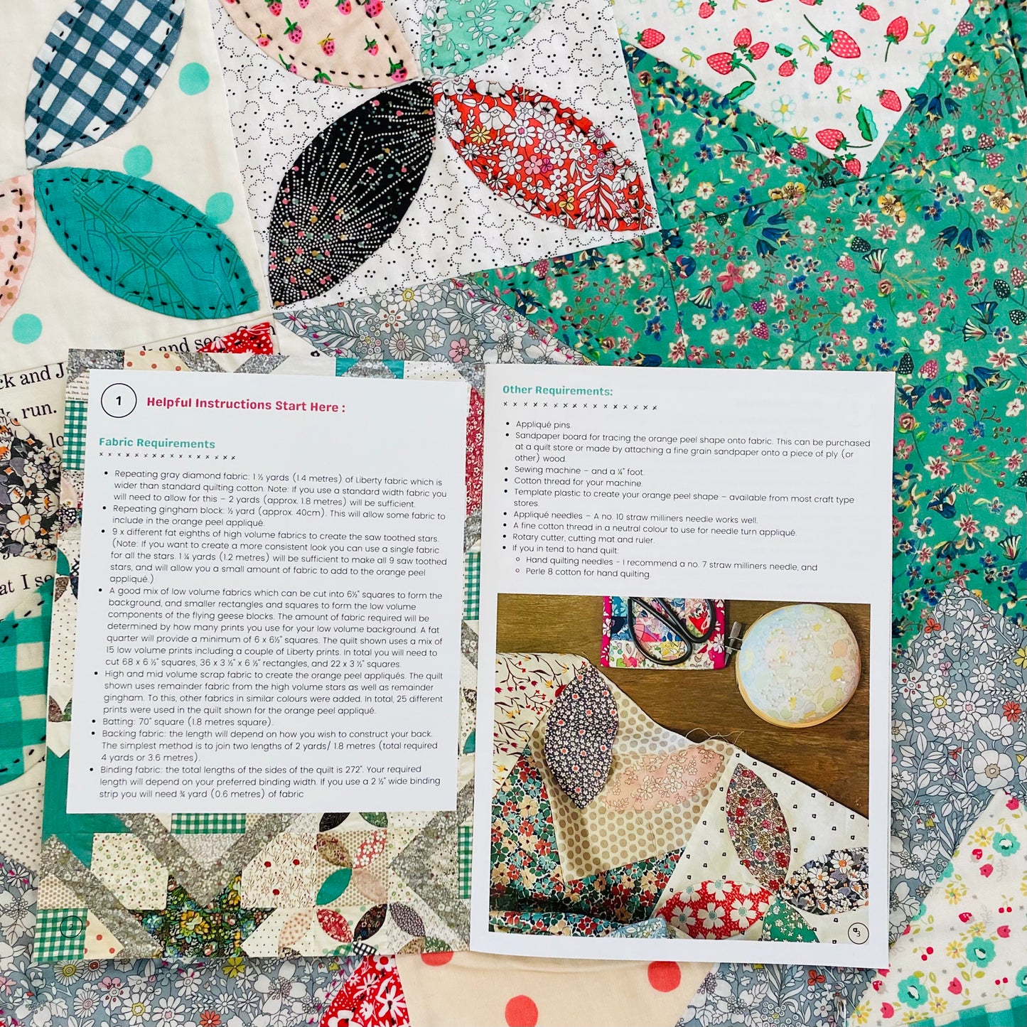 Scrambled Starshine Quilt (Hard Copy Booklet - A5)