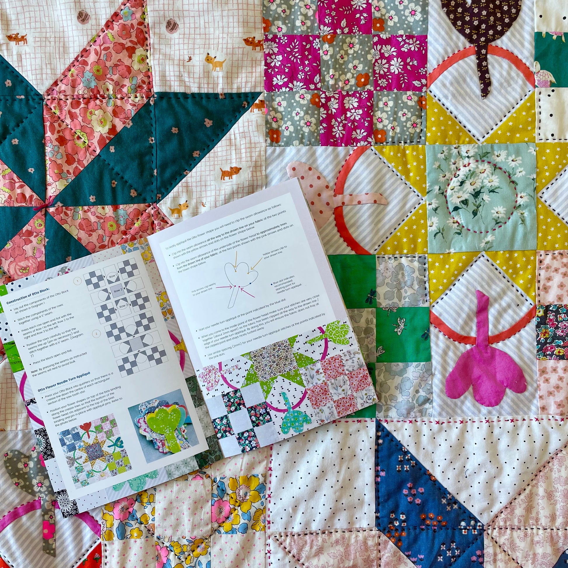 April & Otto Quilt (A5 Hard Copy Booklet) – sew.be curated