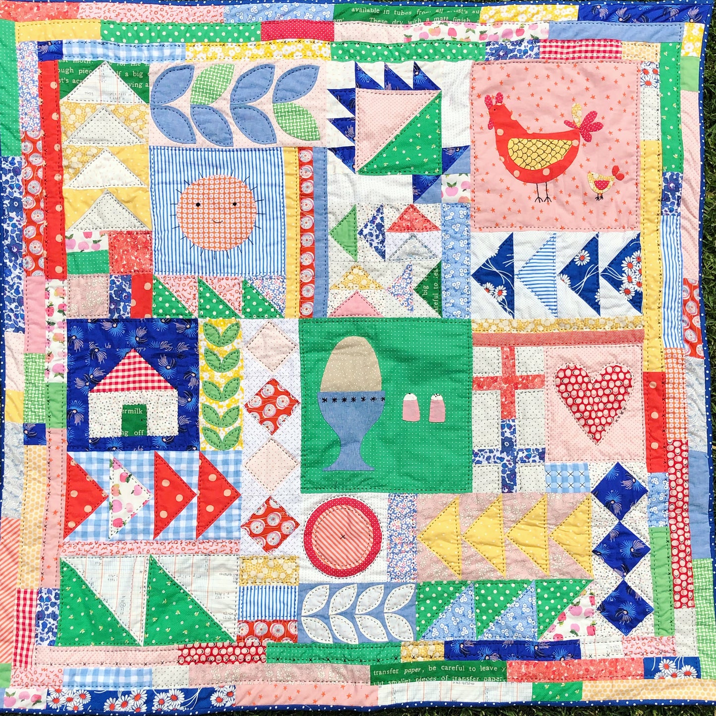 Chicken Stitch Quilt (Digital Download - A4 PDF)