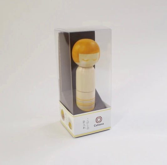 Cohana Kokeshi Doll Pincushion (Yellow)