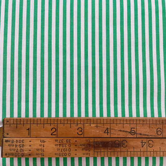 Picnic Stripe Green 4mm - Devonstone Fabrics
