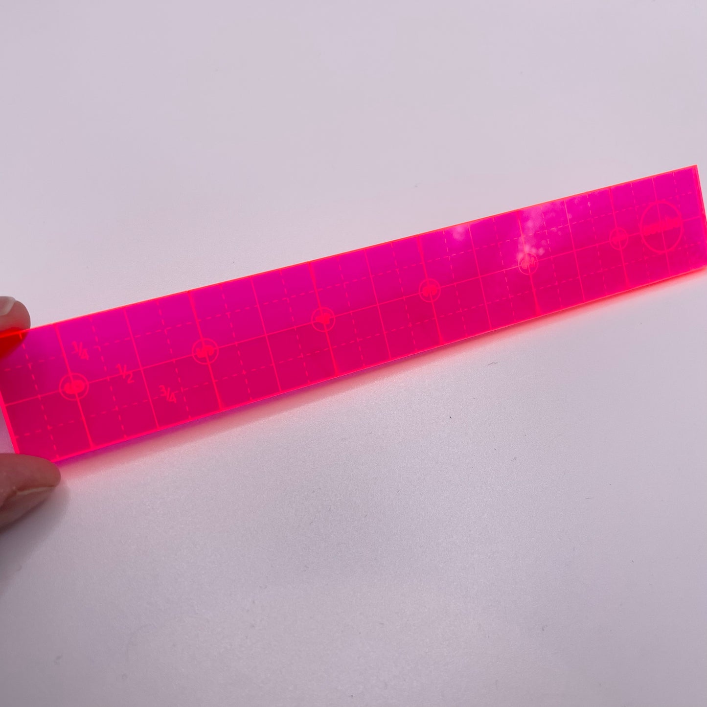 Sew.be Neon Pink 6 1/2” Ruler