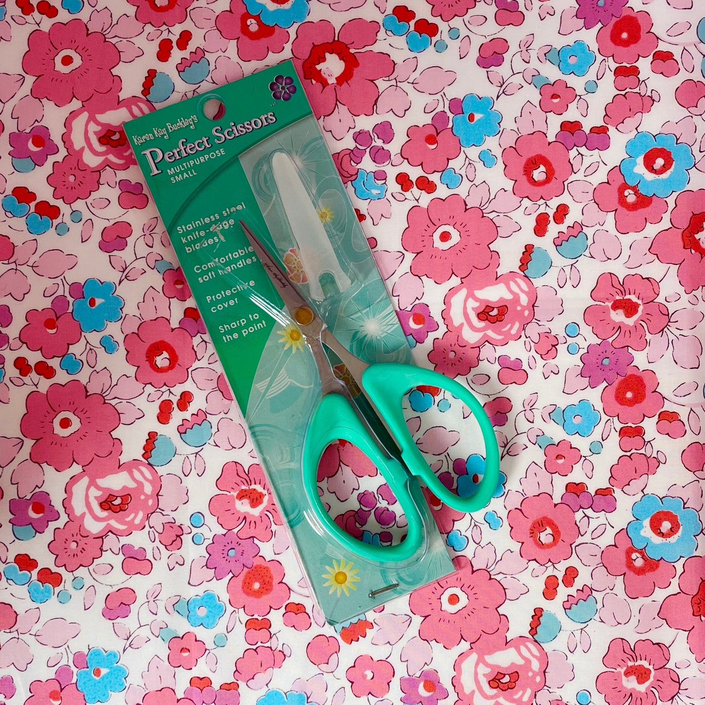 Karen Kay Buckley Multipurpose Scissors 4” - Sea Foam