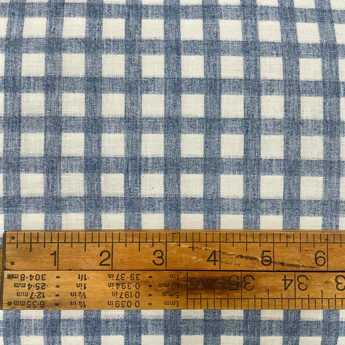 Japanese Cotton Printed Double Gauze - Mid Blue